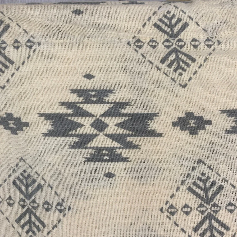 Pendleton Flannel Sheet Set King Ivory Grey Geometric Cotton Cozy Rustic Lodge